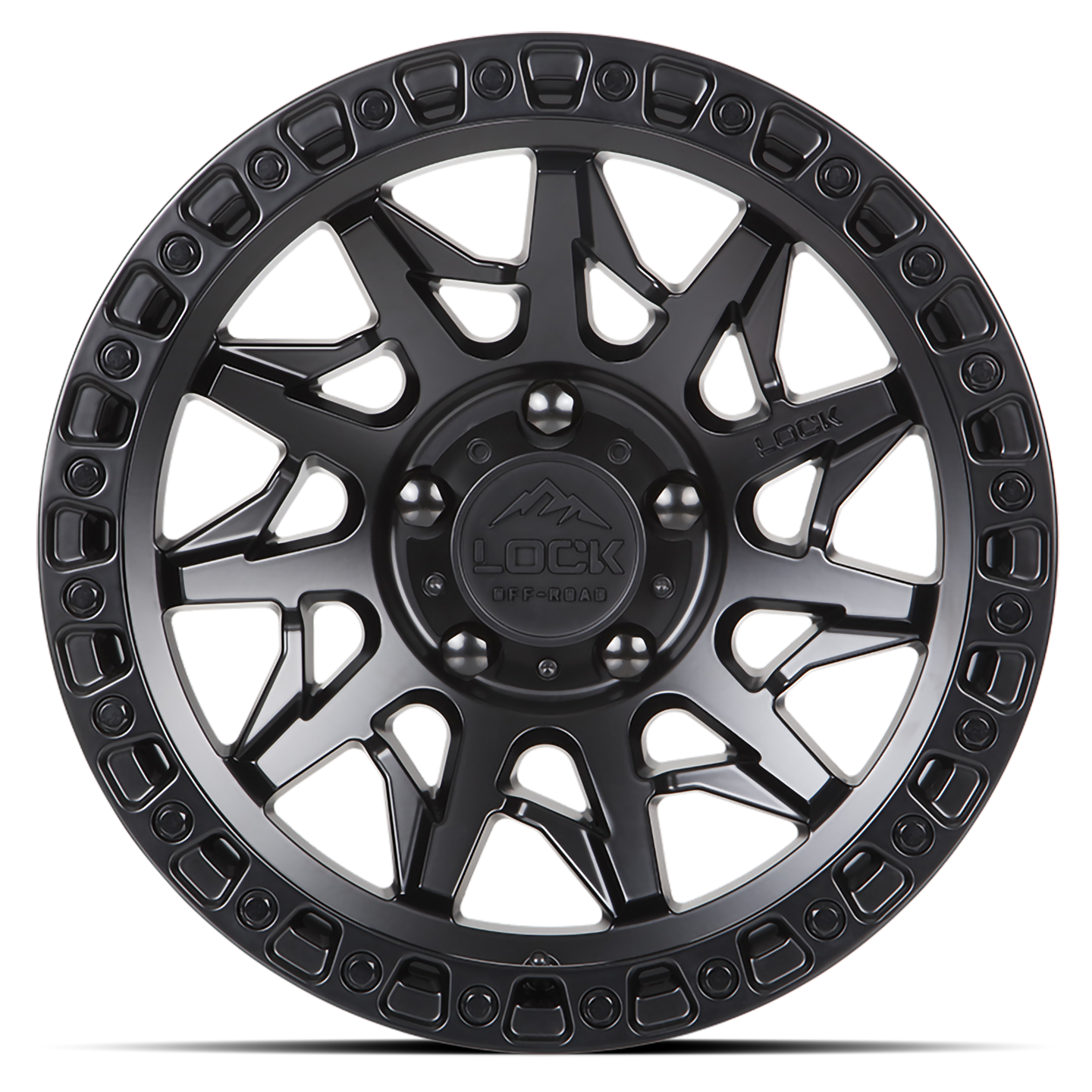 18x9.0 Lock Off-Road Lunatic Matte Black w/ Matte Black Ring