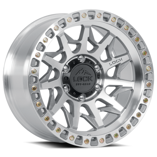 17x9.0 Lock Off-Road Lunatic Machine w/ Clear Coat