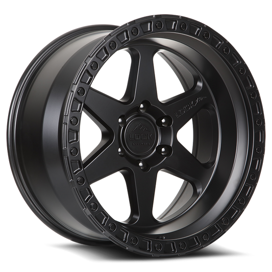 17x9.0 Lock Off-Road Olympus Matte Black w/ Matte Black Ring