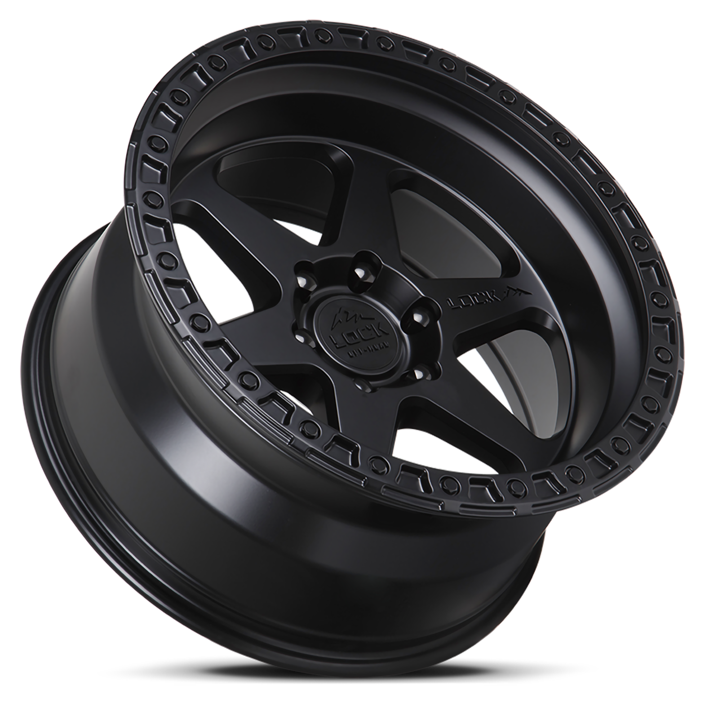 18x9.0 Lock Off-Road Olympus Matte Black w/ Matte Black Ring