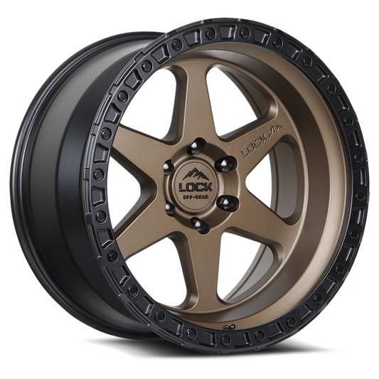 17x9.0 Lock Off-Road Olympus Matte Desert Bronze w/ Matte Black Ring