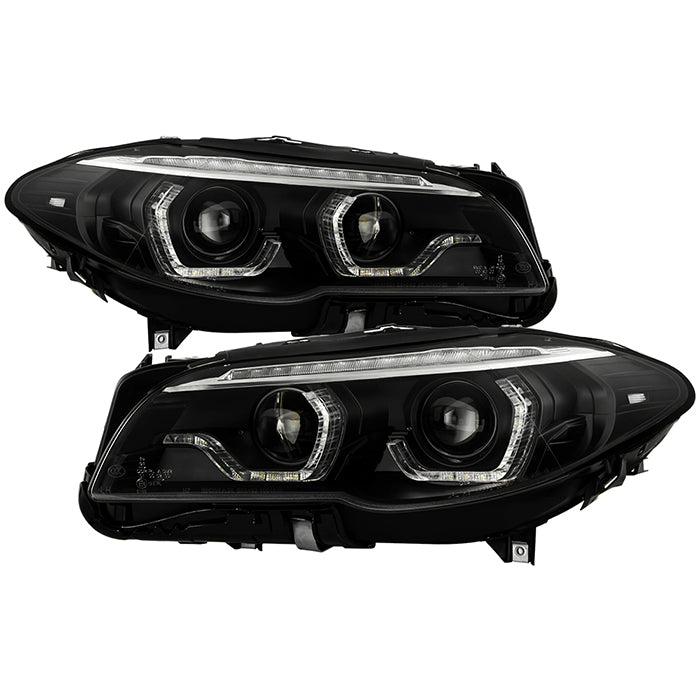 2011-2013 BMW F10 5 Series Xenon/HID Model Only ( Not Compatible With Factory Halogen Model ) AFS Version Projector Headlights - Sequential LED Turn Signal