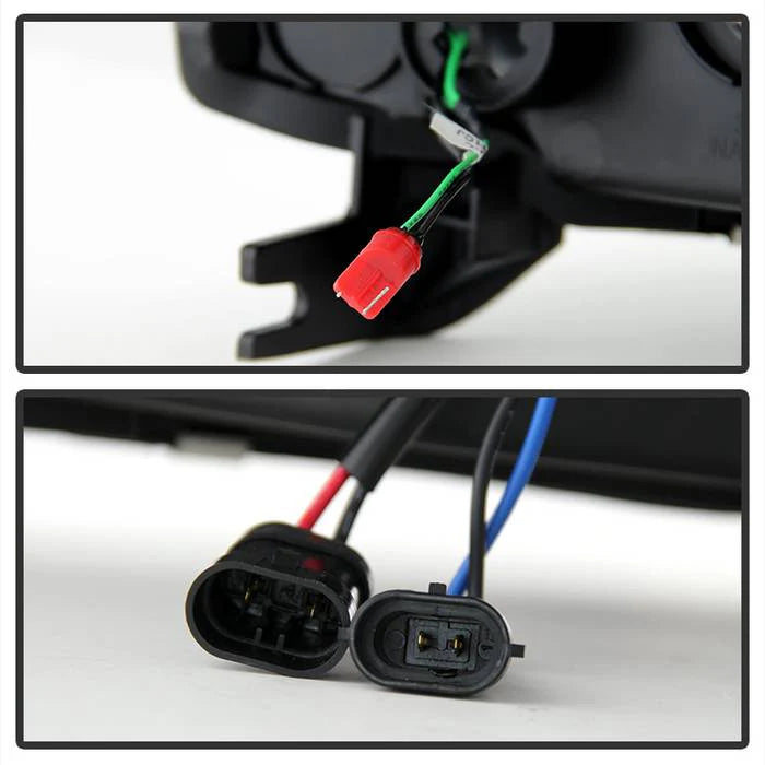 2007-2014 Chevy Suburban 1500/2500 / 2007-2014 Chevy Tahoe / 2007-2014 Avalanche Version 2 Projector Headlights - High H1 (Included) - Low H7 (Included) Light Bar DRL - Smoke