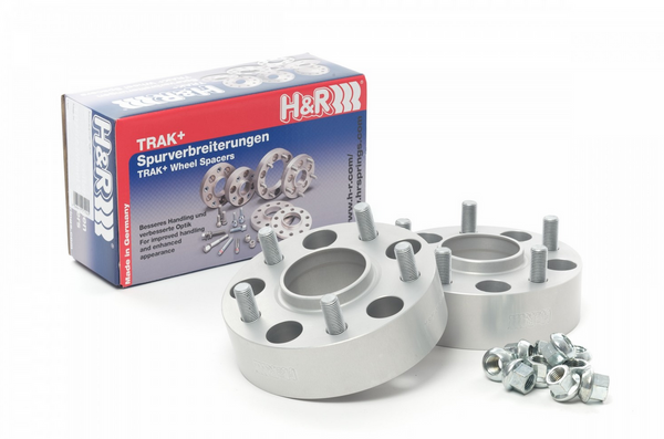 H&R Trak+ 15mm DRM Wheel Adaptor Bolt 5x100 Center Bore 56 Stud Thread 12x1.25 - Silver