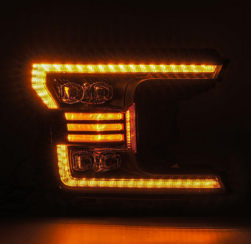 AlphaRex 2018-2020 Ford F150 NOVA-Series LED Projector Headlights Black