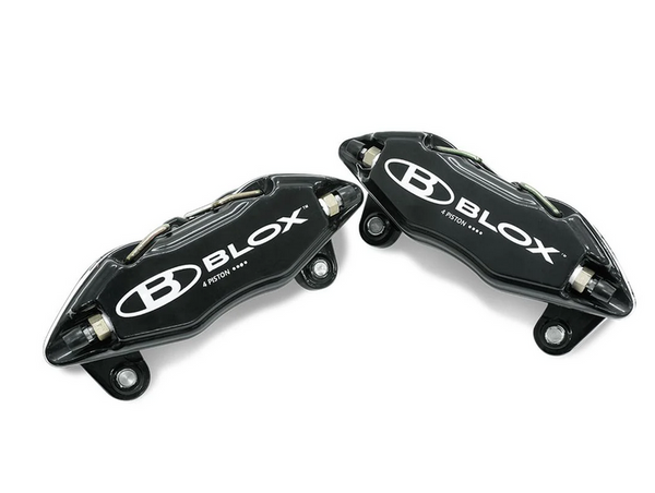 BLOX Racing Forged 4 Piston Calipers - Pair (Fits Honda/Acura 262mm Rotors)