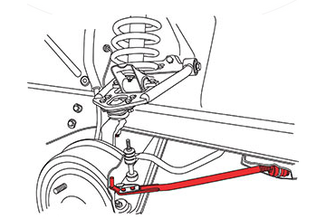 SPC Performance Adjustable Caster Rods 1968-1973 Ford Mustang