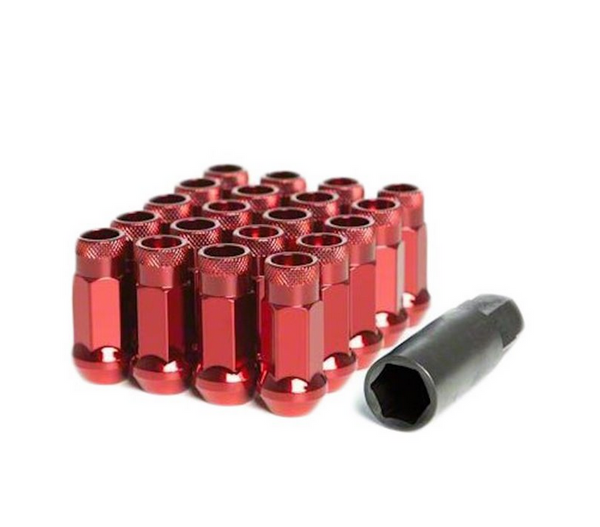 Muteki SR48 Open End Lug Nuts - Red 12x1.50 48mm