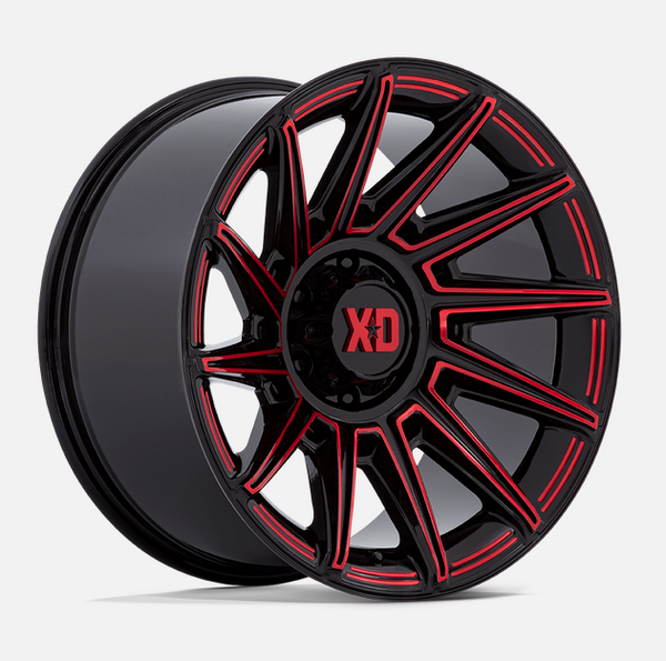 20x10 XD Series Specter Gloss Black w/ Red Tint