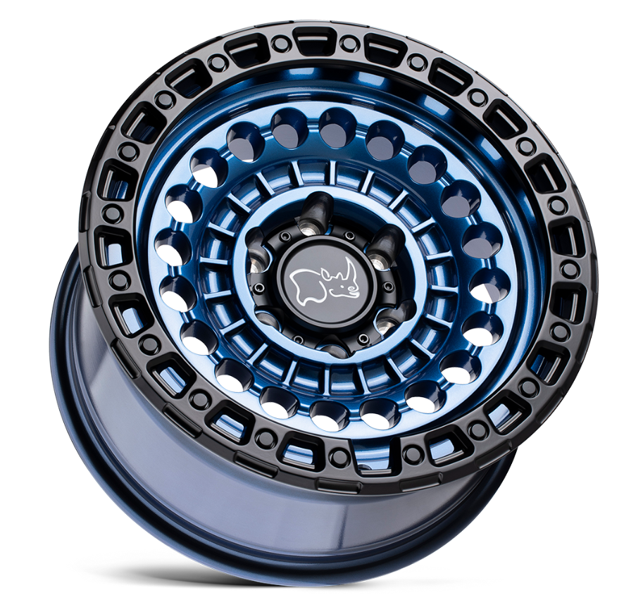 17x8.5 Black Rhino Sentinel Cobalt Blue w/ Black Ring