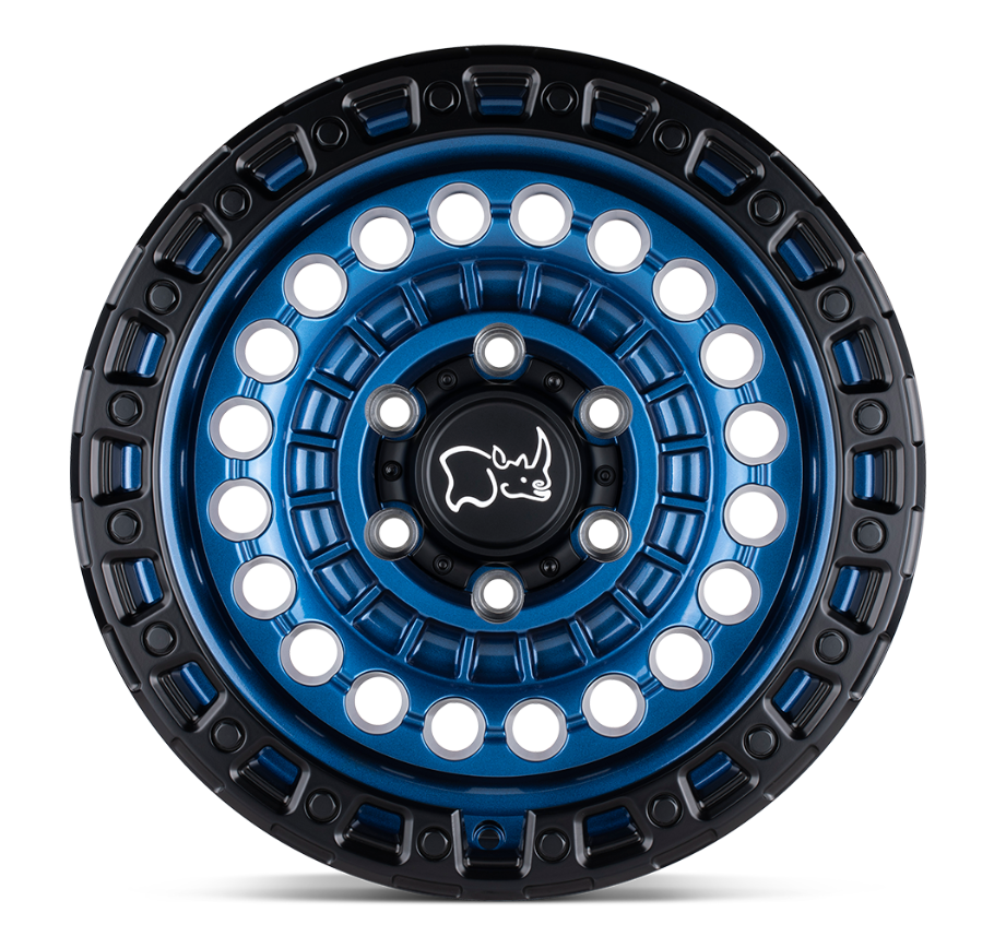17x8.5 Black Rhino Sentinel Cobalt Blue w/ Black Ring