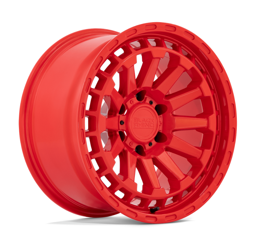 17x8.5 Black Rhino Raid Gloss Red