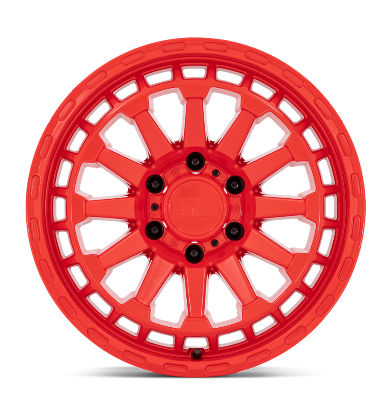 17x8.5 Black Rhino Raid Gloss Red