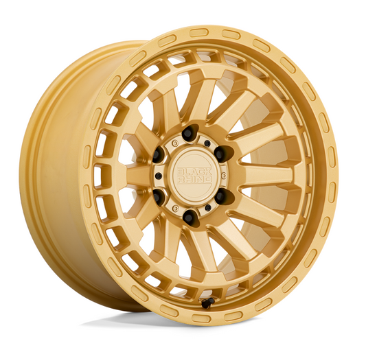 17x8.5 Black Rhino Raid Gold