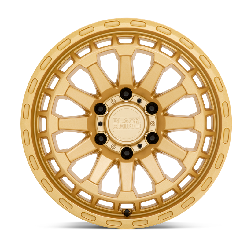 17x8.5 Black Rhino Raid Gold
