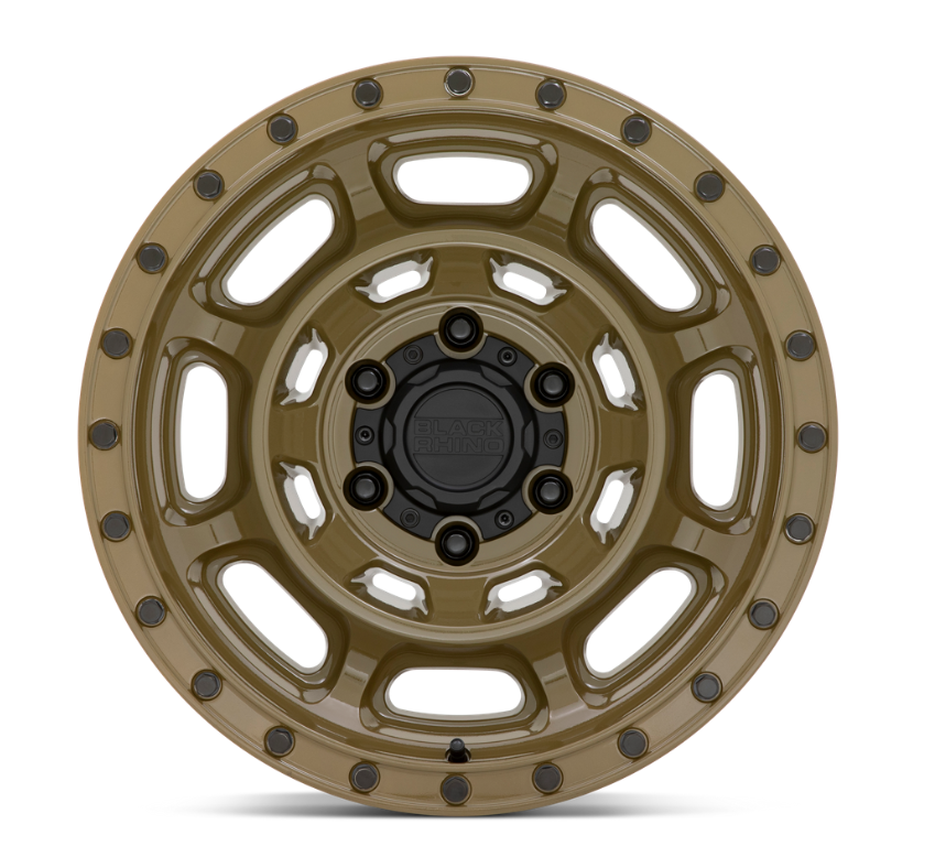 17x8.5 Black Rhino Convoy Gator Green