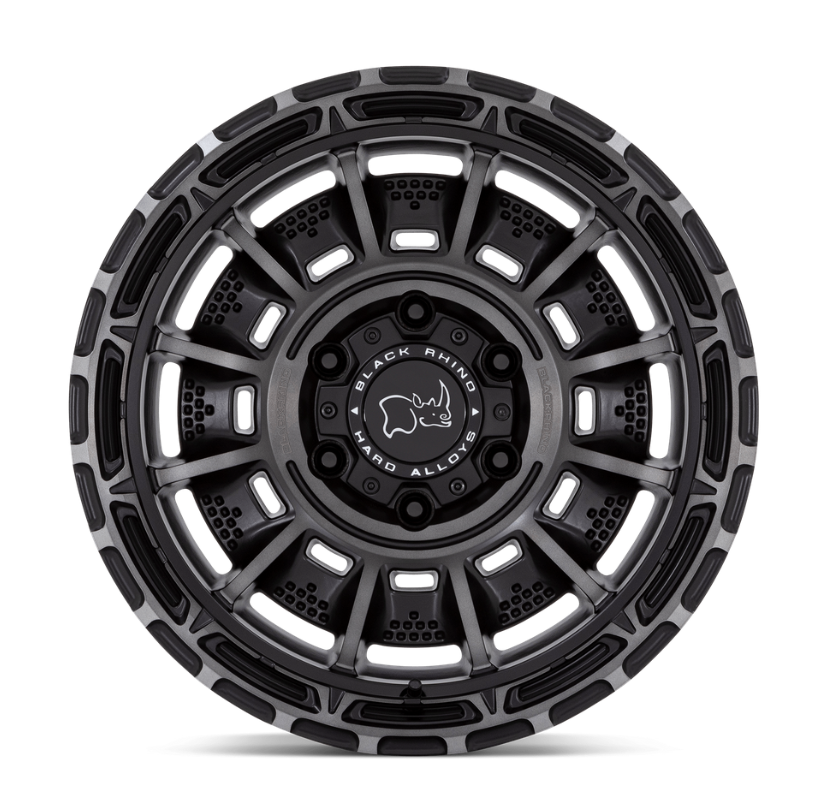 17x9.0 Black Rhino Legion Matte Black Gray Tint