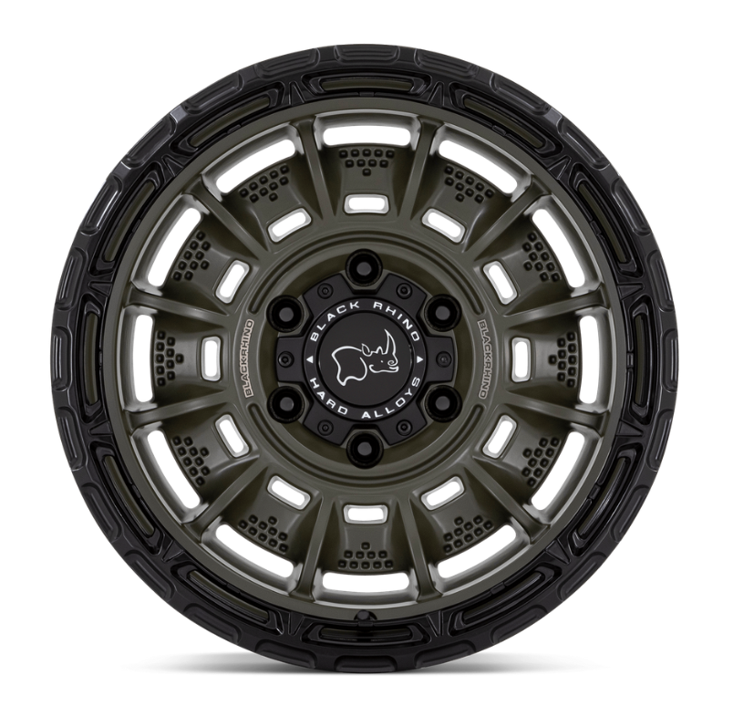 17x9.0 Black Rhino Legion Olive Drab Green w/ Black Lip