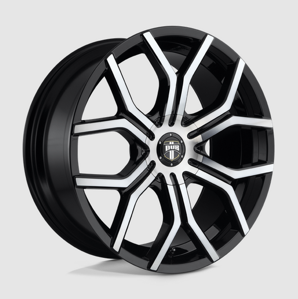 24x9.5 DUB S209 Royalty / 6x135/6x139.7 / ET+30mm / Gloss Machined Double Dark Tint / Bore 87.10 / 2300 Load