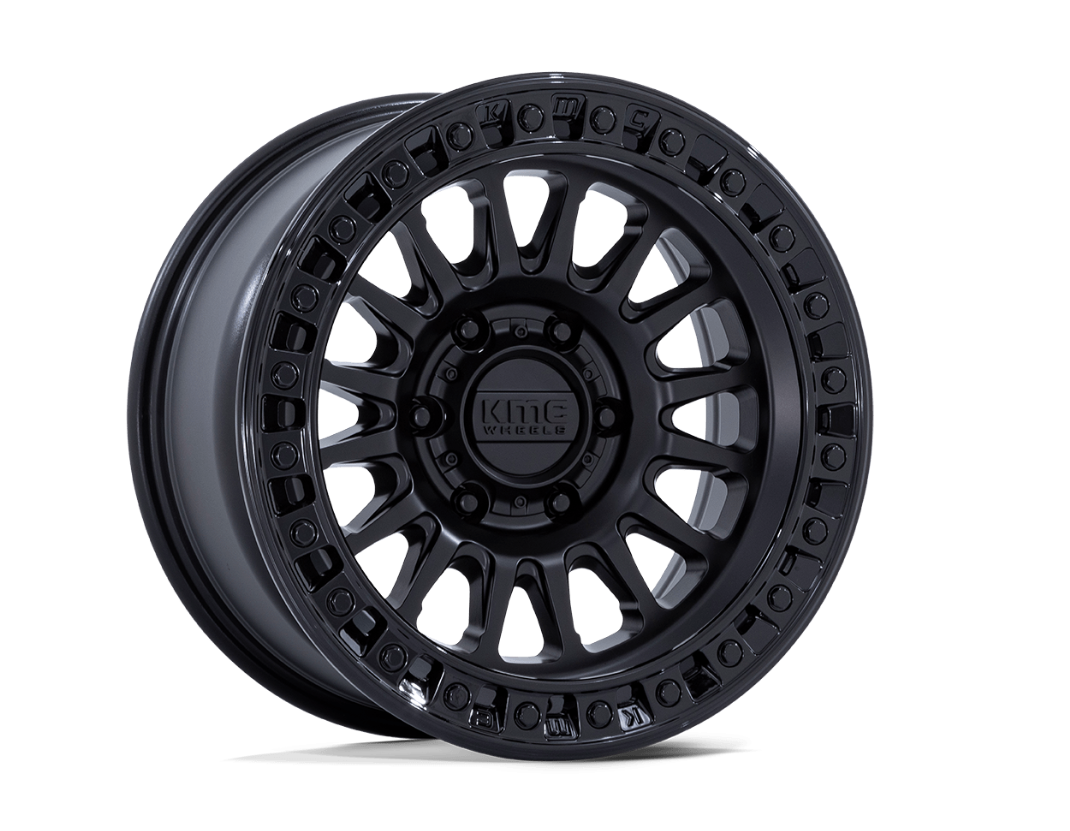 17x8.5 KMC IMS KM552 Matte Black w/Gloss Black Lip – Darkside Motoring