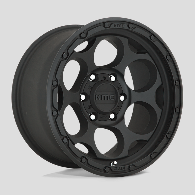 17x8.5 KMC Dirty Harry KM541 Textured Black