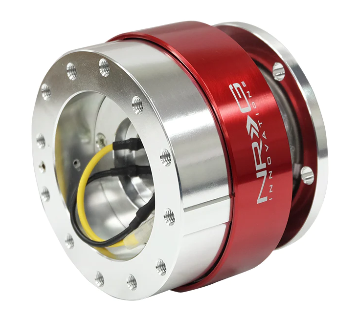 NRG Gen 1.5 Silver Body /Red Ring Steering Wheel Quick Release