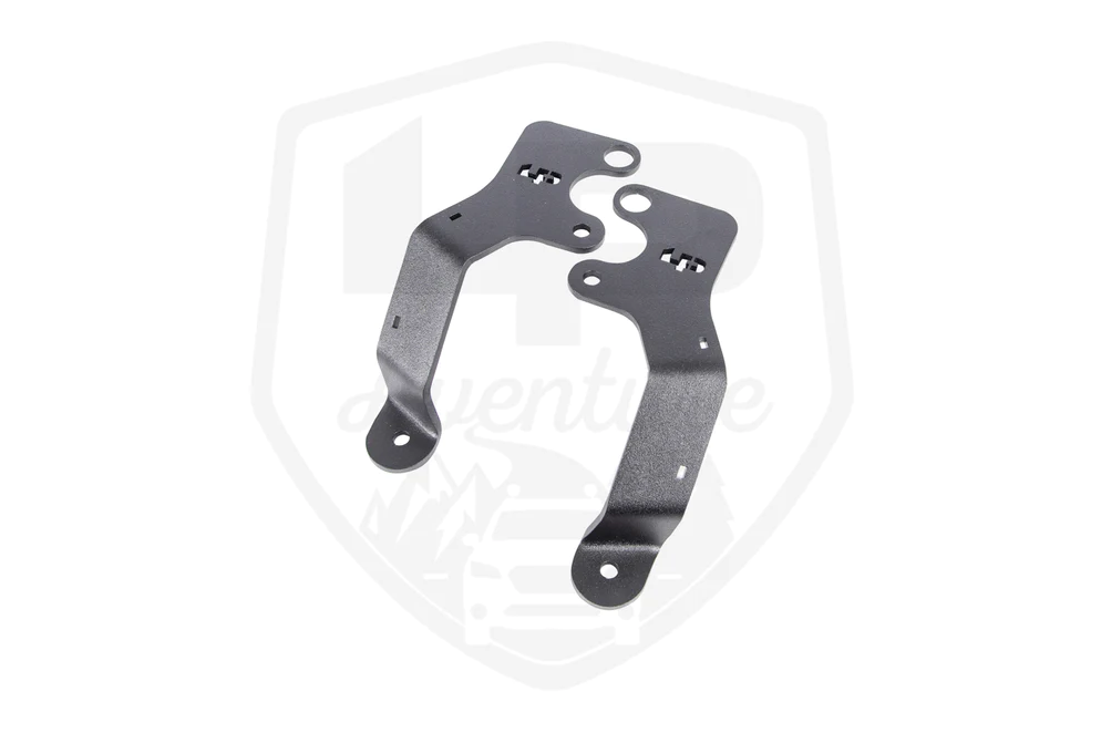 LP Aventure Hood light brackets (Pair) - 2019-2024 Subaru Forester/ 2022+ Forester Wilderness / 2020-2024 Subaru Outback / 2022+ Outback Wilderness (Black Powder Coated)