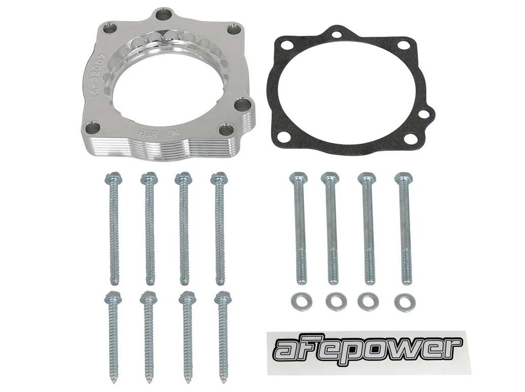 AFE Silver Bullet Throttle Body Spacer 2008-2023 Dodge Challenger / Charger SRT-8 V8 HEMI (5.7L/6.4L)