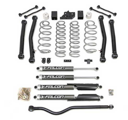 ReadyLift Terrain Flex 4-Arm Kit w/Falcon 2.1 Monotube Shocks 2018-2025 Jeep JL Wrangler (3.5" Front 3.5" Rear)