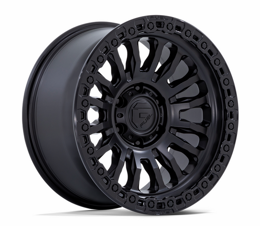 18x9.0 Fuel Rincon Matte Black with Gloss Black Lip