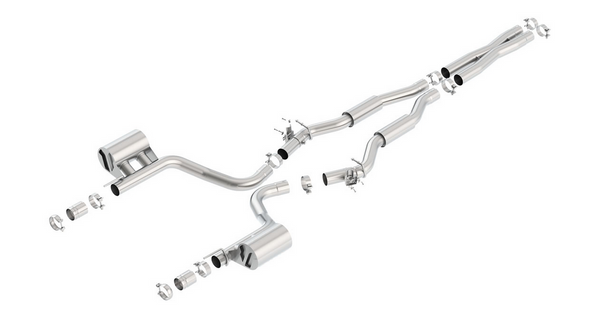 Borla ATAK Cat-Back Exhaust System 2015-2023 Charger SRT Hellcat (6.2L) V8 No Tips Use Factory Bezel/Valance. Has Valves