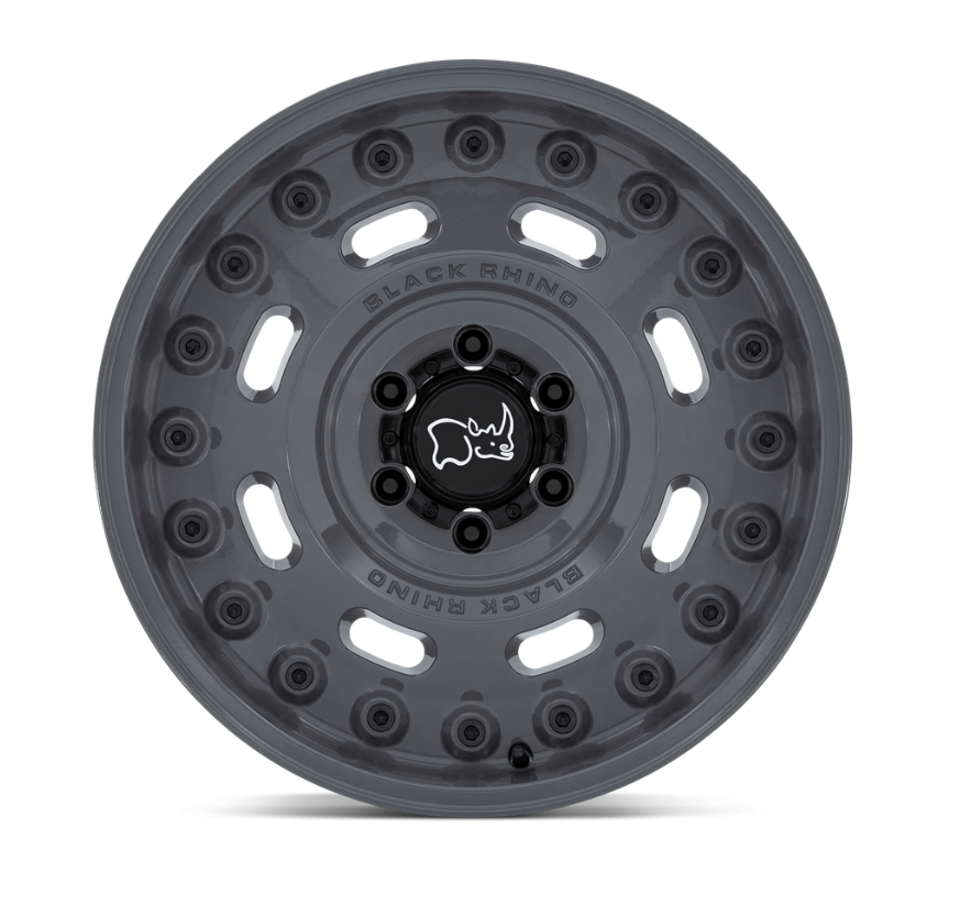 18x9.5 Black Rhino Axle Battleship Gray