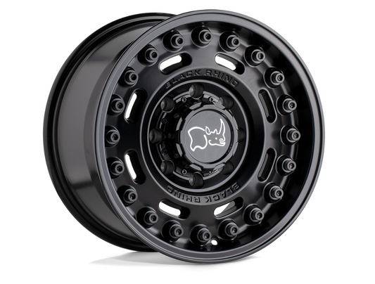 20x9.5 Black Rhino Axle Matte Black Wheel