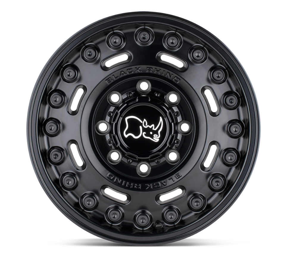 18x9.5 Black Rhino Axle Matte Black Wheel