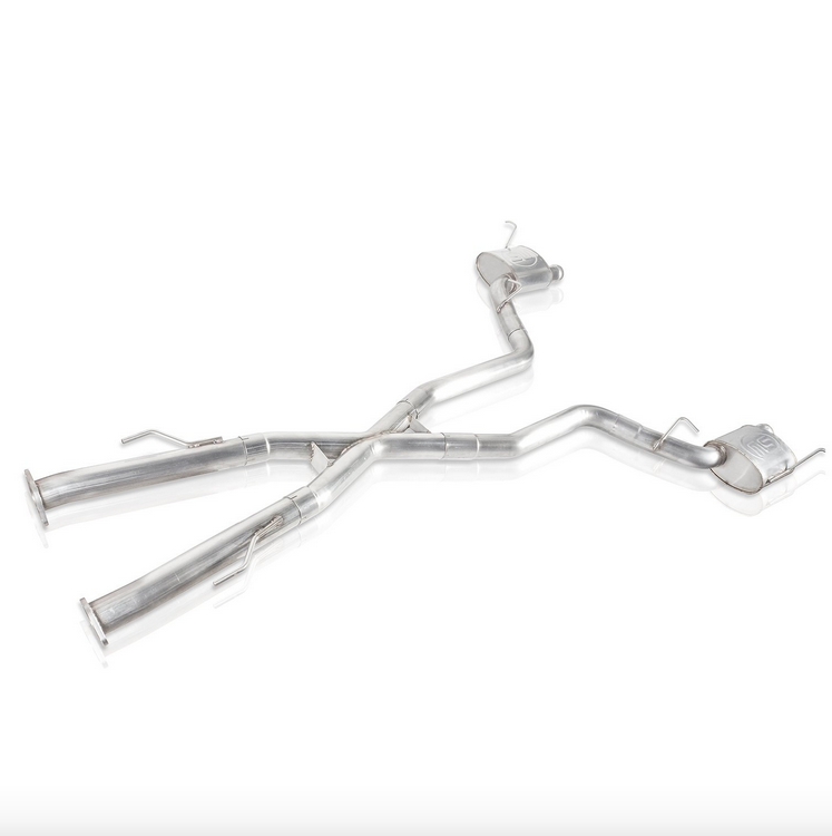 Stainless Works Catback System w/X-Pipe Stock Exit 2018-2023 Jeep Grand Cherokee Trackhawk (6.2L)