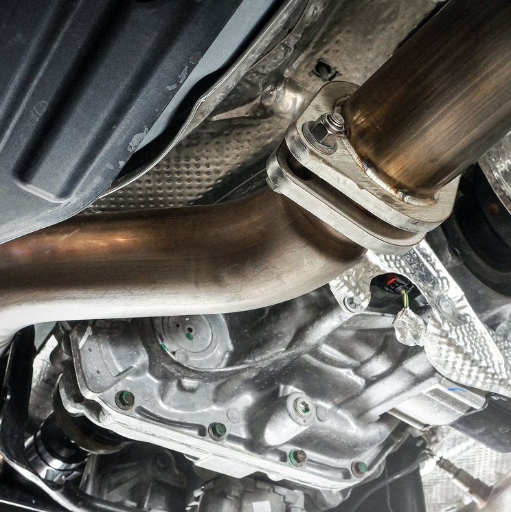 Stainless Works Catback System w/X-Pipe Stock Exit 2018-2023 Jeep Grand Cherokee Trackhawk (6.2L)