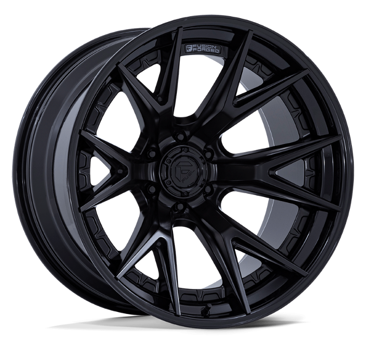 20x10 Fuel Catalyst Matte Black w/ Gloss Black Lip