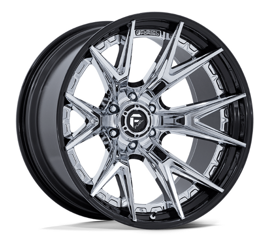 22x10 Fuel Catalyst Chrome w/ Gloss Black Lip