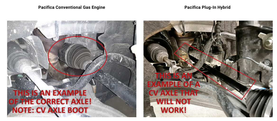 Journeys Offroad Lift Kit 2017-2024 Chrysler Pacifica Hybrid - 2" Front / 2" Rear