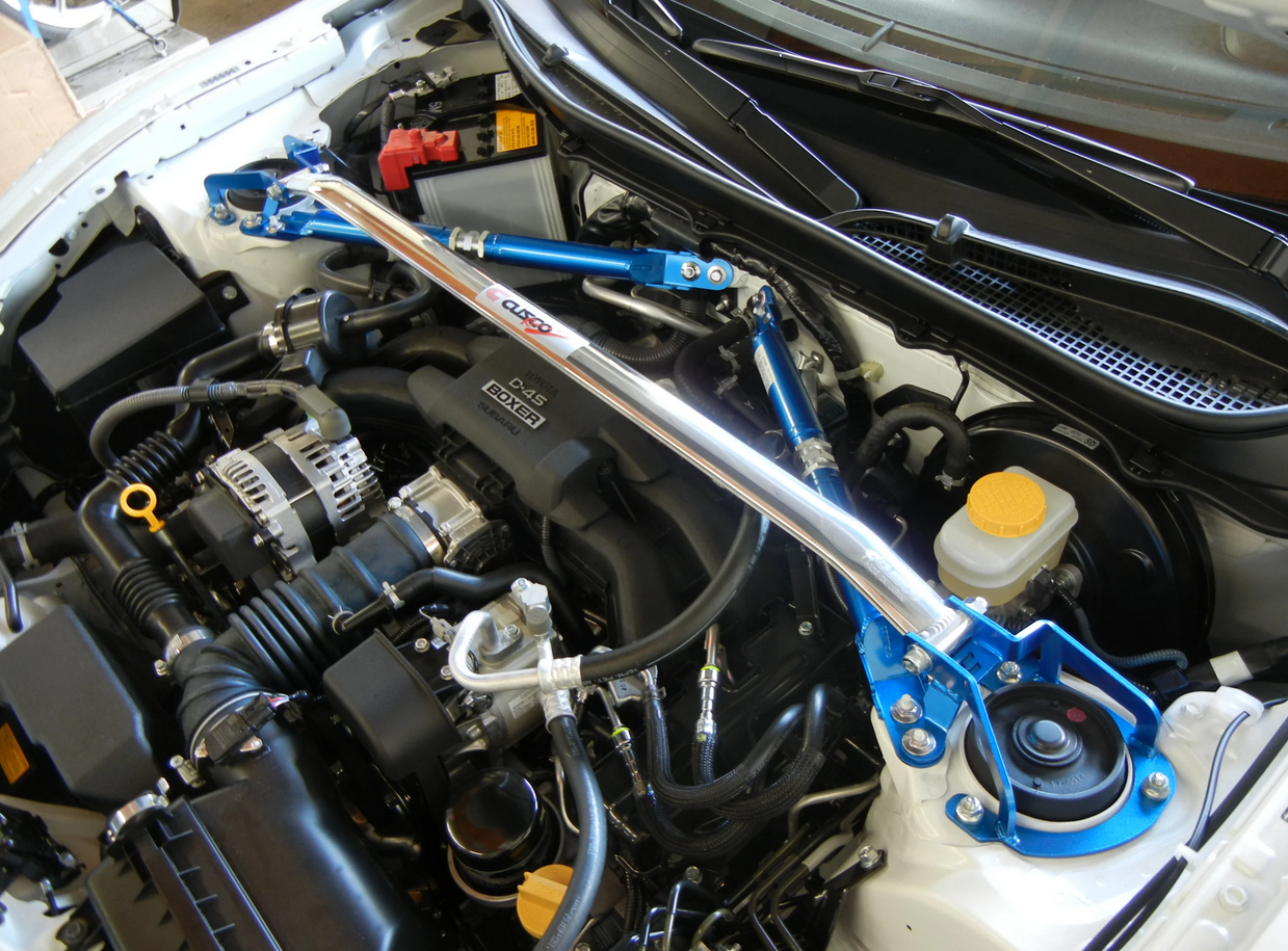 Cusco Type OS Front Strut Bar with BCS (Brake Master Cylinder Stopper) Scion FR-S / Subaru BRZ / Toyota GR86 / 86