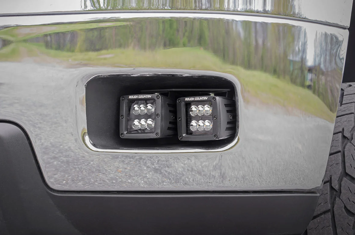 Rough Country LED Fog Light Kit 2011-2014 Chevrolet Silverado HD