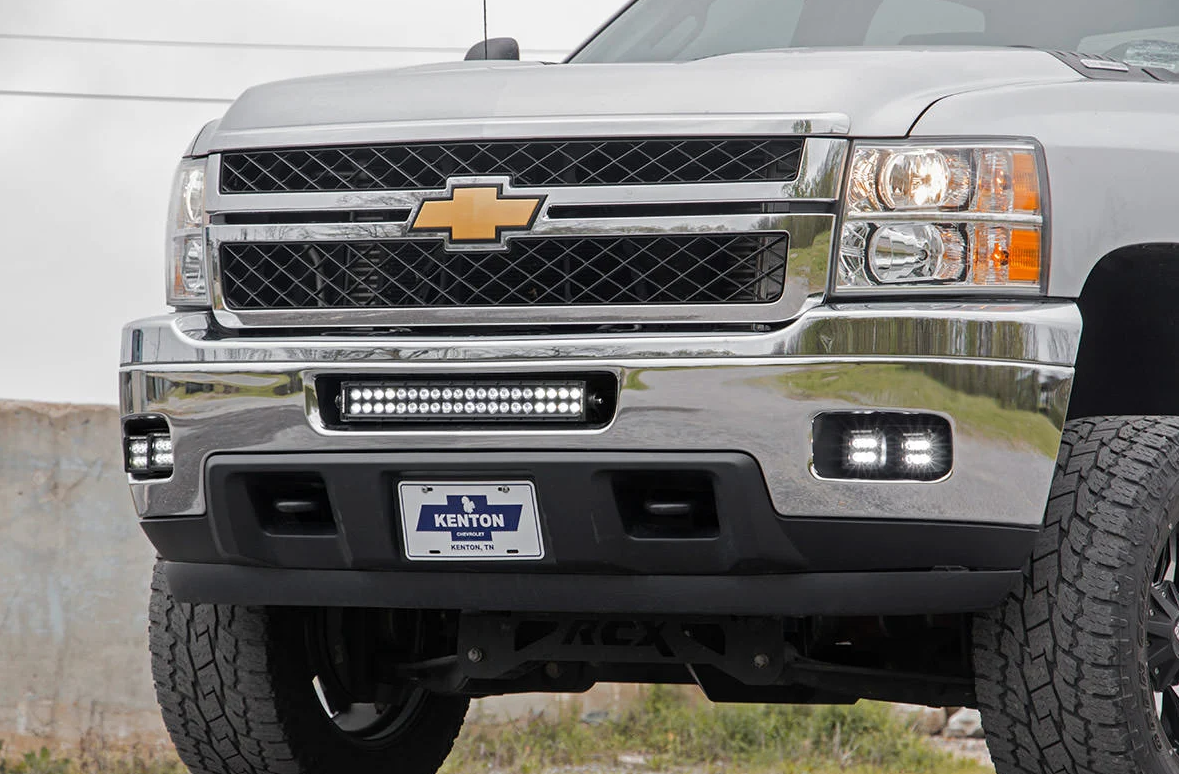 Rough Country LED Fog Light Kit 2011-2014 Chevrolet Silverado HD