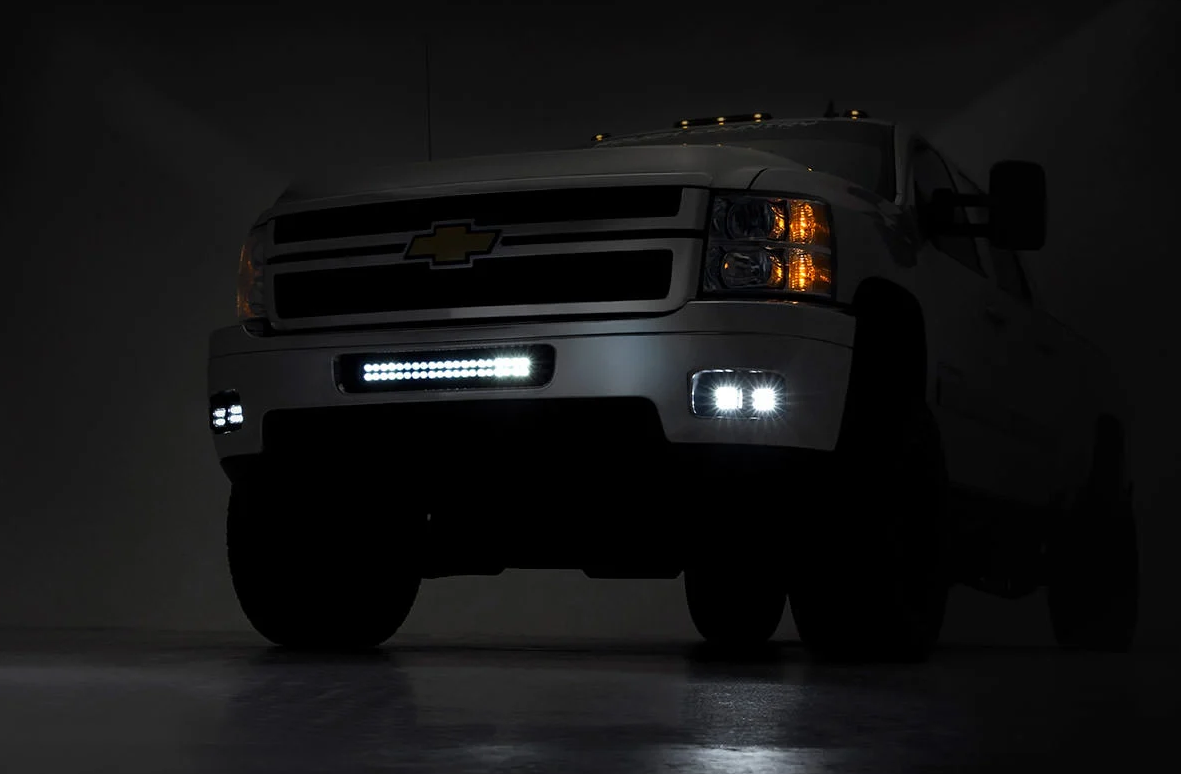Rough Country LED Fog Light Kit 2011-2014 Chevrolet Silverado HD