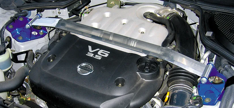 Cusco Type OS Front Strut Tower Bar 2003-2006 Nissan 350Z (Z33)
