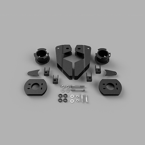 Traxda Lift Kit 2014-2024 Dodge Ram 2500 4x4/4x2 (3.5" Front / 2" Rear) For Air Ride Only