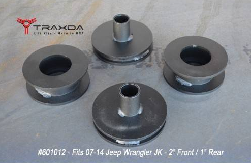 Traxda Lift Kit 2007-2018 Jeep Wrangler JK/JK Unlimited (2" Front / 1" Rear)