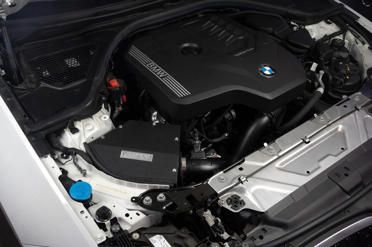 HPS Performance Short Ram Air Intake Kit 2022-2025 BMW 230i 2.0L Turbo / 2019-2024 BMW 330i 2.0L Turbo B48 G42 / 2021-2024 BMW 430i 2.0L Turbo B48 G22 G23 /2022-2024 BMW 430i Gran Coupe (Includes Heat Shield)