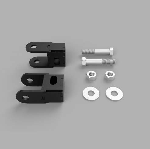 Traxda Front Shock Extenders and Hardware 2005-2022 Ford F250/F350/F450