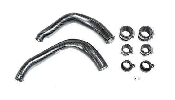 Eventuri BMW F8X M2C M3 M4 S55 Black Carbon Charge Pipe Set