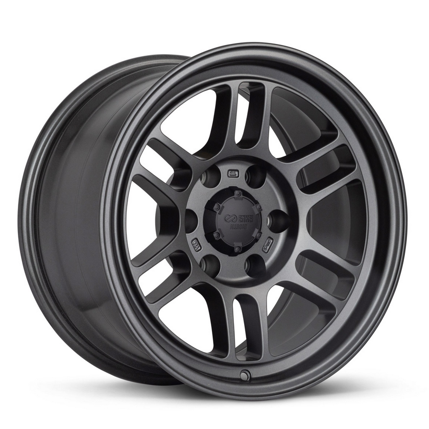 18x9.0 Enkei RPT1 18x9 6x139.7 Bolt Pattern +0 Offset 106.1 Bore Matte Dark Gunmetallic Wheel